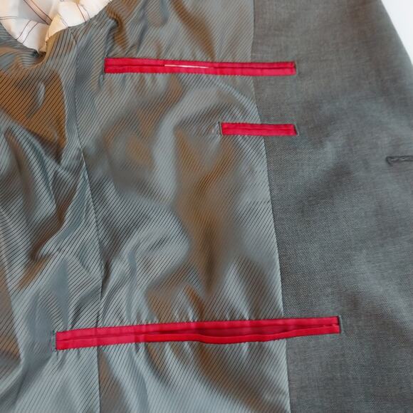 Alfani Men's Slim Fit Suit Jacket 38S Gray EUC NOT NEW - Picture 9 of 17